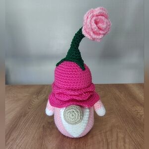 Handmade Gnome with Flower Hat